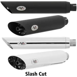 V-PERFORMANCE SLIP-ON MUFFLERS FOR VICTORY Twin Slash/Cut Chr mfflr set D. 80mm Vic