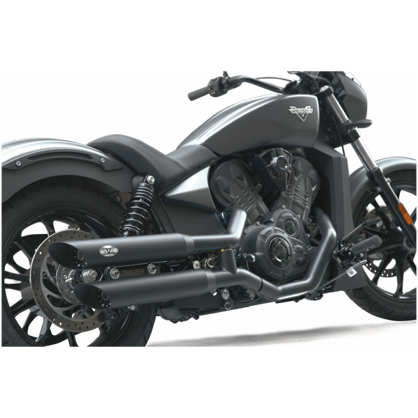 V-PERFORMANCE SLIP-ON MUFFLERS FOR VICTORY Twin Slash/Cut Dark mfflr set D. 80mm Vi