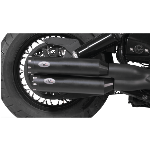 V-PERFORMANCE SLIP-ON MUFFLERS FOR 2022 TO PRESENT INDIAN CHIEF AND SUPER CHIEF Slip-Ons BLK Revolver Chief 22-UP