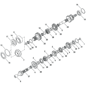 GHDP GEAR, 4TH INPUT SHAFT XL06-22