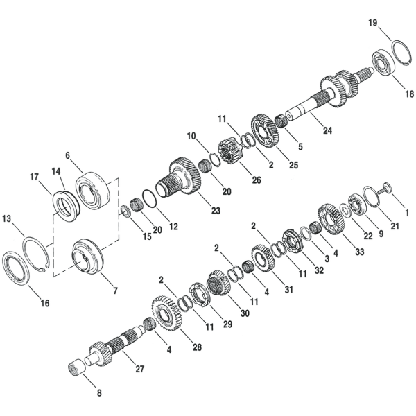 GEAR, COUNTERSHAFT, 1ST XL06-22