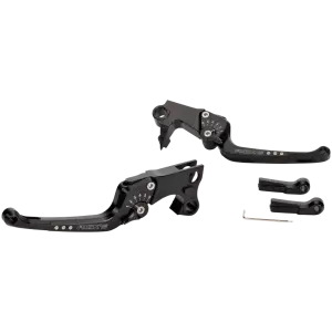 RICK'S "GOOD GUYS" ADJUSTABLE BRAKE AND CLUTCH LEVER SETS GoodGuys levers all black FLS/F*STCVO17