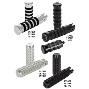 RICK'S FORWARD CONTROLS FOR MILWAUKEE EIGHT SOFTAIL FWD ctrl O-ring pegs +4" black ST18-up