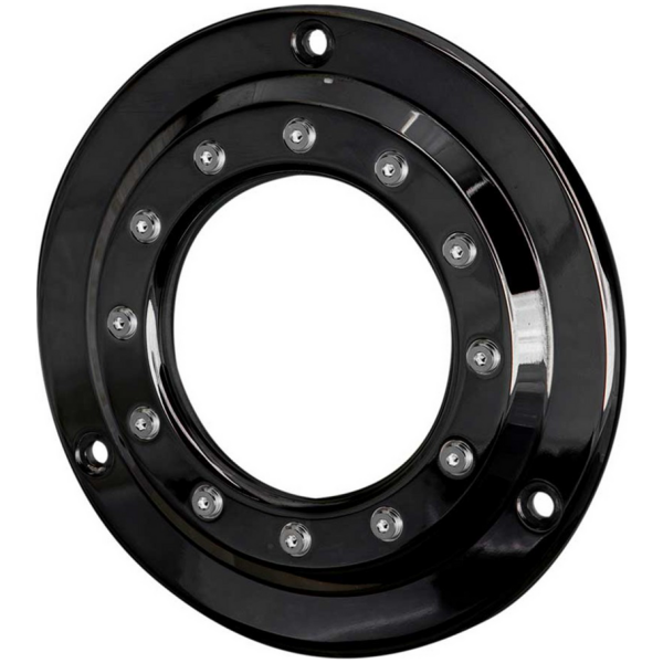 C-THRU DERBY COVERS Ricks Clutch Cover Gloss Black BT70-98