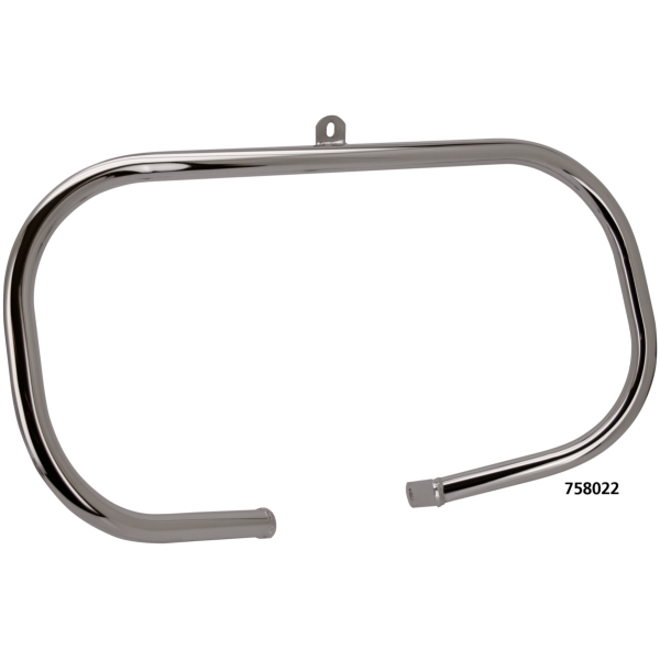 CRASH/HIGHWAY BARS FOR HARLEY-DAVIDSON Black Highway bar front FLST00-17