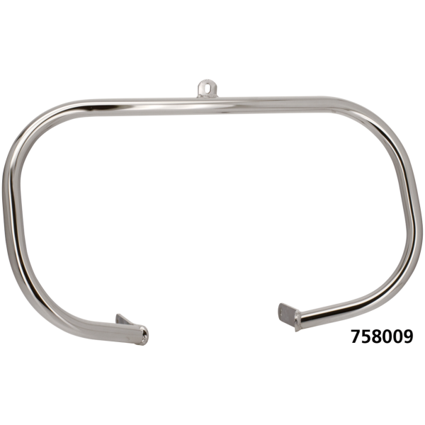 CRASH/HIGHWAY BARS FOR HARLEY-DAVIDSON Black Highway bar front FXD91-05