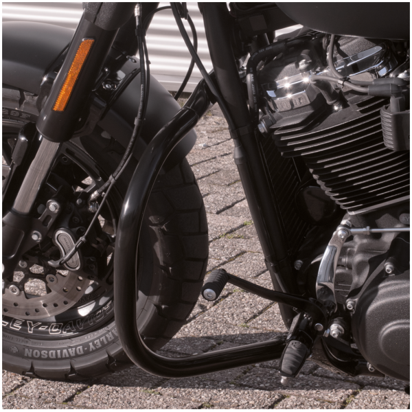 CRASH/HIGHWAY BARS FOR HARLEY-DAVIDSON Highway bar black ST18-up exFXDR D=1.25"