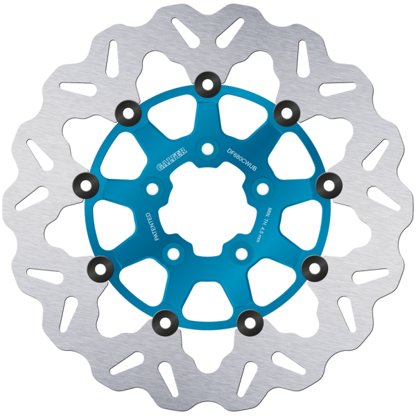 GALFER "WAVE" FLOATING DISC BRAKE ROTORS Galfer Wave RR Floating 11.8" Blue