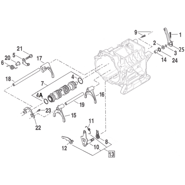 2006 TO PRESENT 6-SPEED TRANSMISSION SHIFTER PARTS Shift detent spring