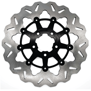 GALFER "WAVE" FLOATING DISC BRAKE ROTORS Galfer DF835 Wave Floating alu 11.8" Bla