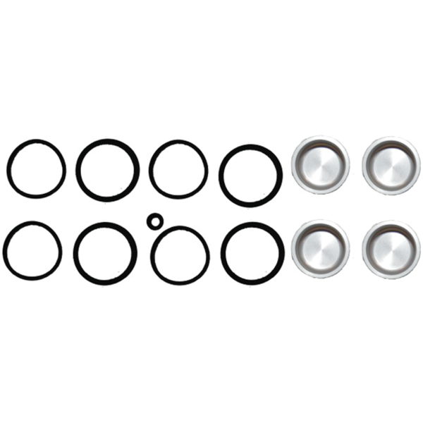 REBUILD KIT FOR TRIKE FRONT BRAKE CALIPERS Rebuild kit 4-pt caliper Tri09-13 19-up