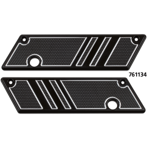 TOMMY & SONS LATCH COVERS Latch covers black anodised FLH/T93-13
