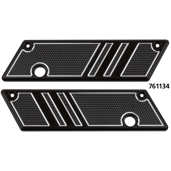 TOMMY & SONS LATCH COVERS Latch covers black anodised FLH/T93-13