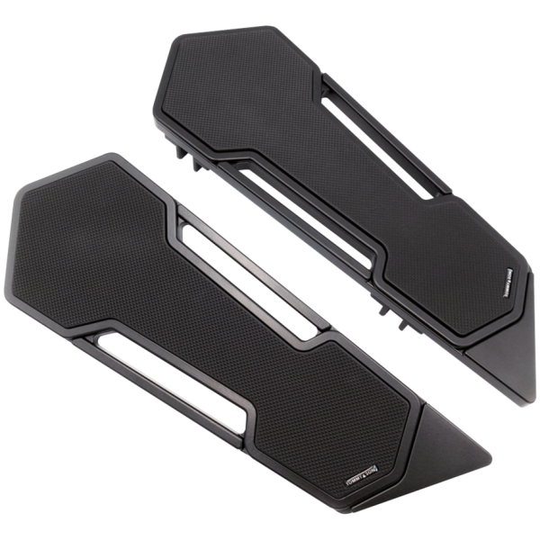 TOMMY & SONS DRIVER AND PASSENGER FLOOR BOARDS Hexa v1 DR Floorboards Black Anodized