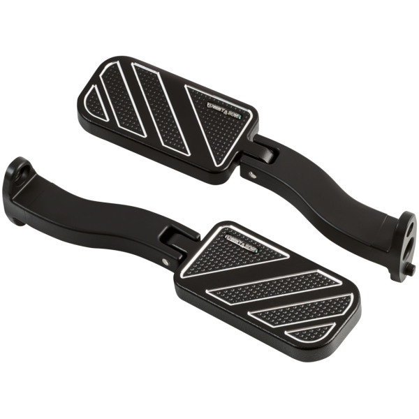 TOMMY & SONS DRIVER AND PASSENGER FLOOR BOARDS Stripes PA Floorboards Black Anodized