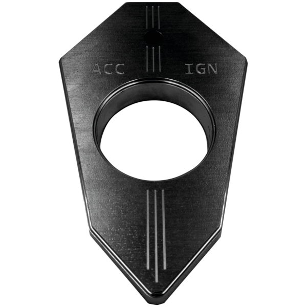 CUSTOM IGNITION SWITCH BRACKET Lock Relocator black