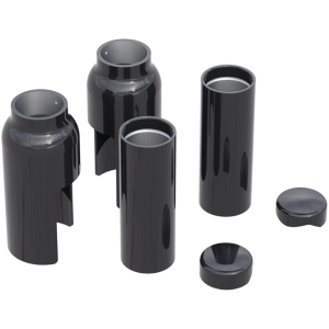 RICK'S FRONT FORK DRESS-UP COVER KITS FOR SOFTAIL & NIGHTSTER Fork Cover Kit 6PC Black FXBR18-Up