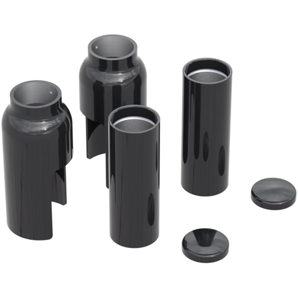 RICK'S FRONT FORK DRESS-UP COVER KITS FOR SOFTAIL & NIGHTSTER Fork Cover Kit 6PC Black FXSB13-17