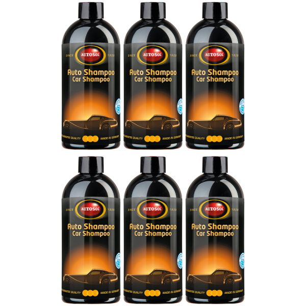 AUTOSOL CAR WASH SHAMPOO 6pck Autosol Car Shampoo/Wash 500ml