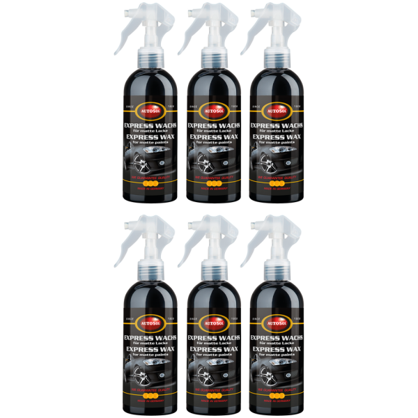 6pck Autosol Express Wax Matt 250ml