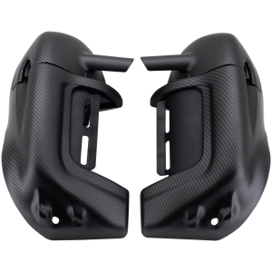CARBON LOOK FAIRING LOWERS WITH GLOVE BOXES Leg Fairings Matt Carbon FLH/T83-13