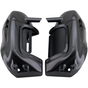 CARBON LOOK FAIRING LOWERS WITH GLOVE BOXES Leg Fairings Gloss Carbon FLH/T83-13