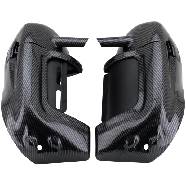 CARBON LOOK FAIRING LOWERS WITH GLOVE BOXES Leg Fairings Gloss Carbon FLH/T83-13