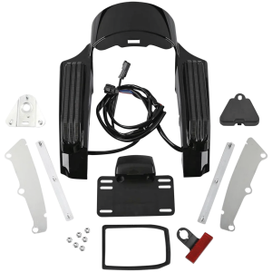 CVO-STYLE LIGHTED REAR FENDER FACIAS Fender Fascias Carbon FLH/T14-Up