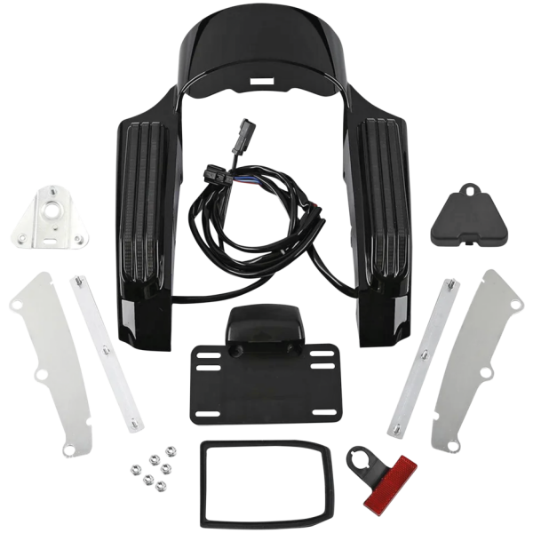 CVO-STYLE LIGHTED REAR FENDER FACIAS Fender Fascias Carbon FLH/T14-Up