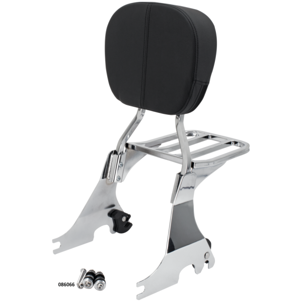 DETACHABLE SISSY BAR & RACK KITS FOR SPORTSTER Det. Sissybar + Pad/Rack Chr XL04-22