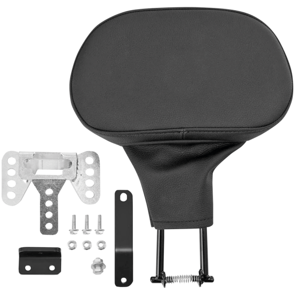 ADJUSTABLE DELUXE DRIVER BACKREST FOR TOURING Driver Backrest Kit Black FLH/T09-Up