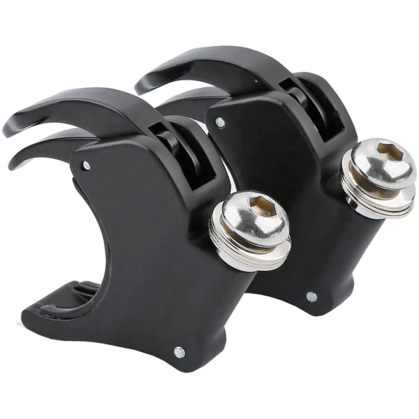 QUICK RELEASE HANDLEBAR FAIRINGS 49mm Fork Clamps Black for 1/4 Fairing
