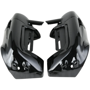 FAIRING LOWERS WITH GLOVE BOXES Leg Fairings Gloss Black FLH/T83-13
