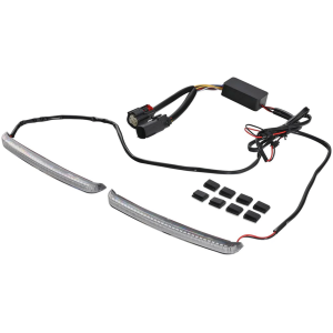HARD BAG SEQUENTIAL REAR LIGHTS Saddlebag 3 in 1 Lights Clear FLH/T14-Up