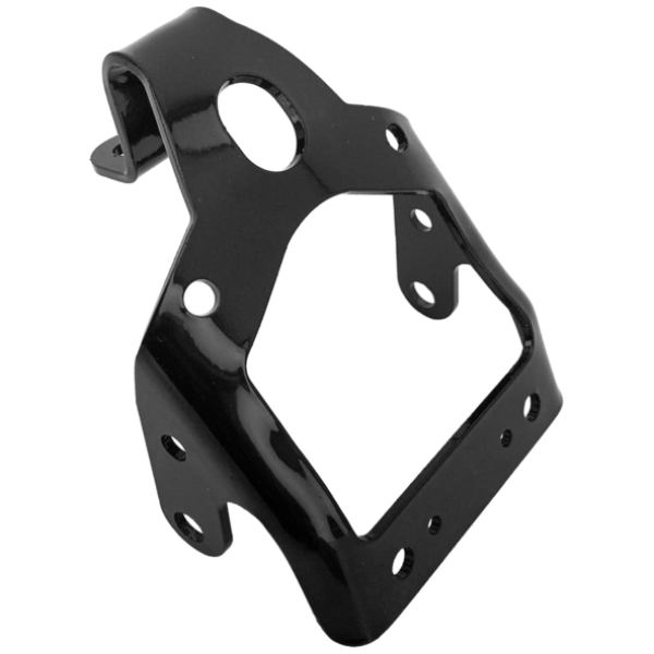 HEADLIGHT & HORN BRACKET FOR EARLY SPRINGER FORKS Blk bracket headlight Springer 45-54