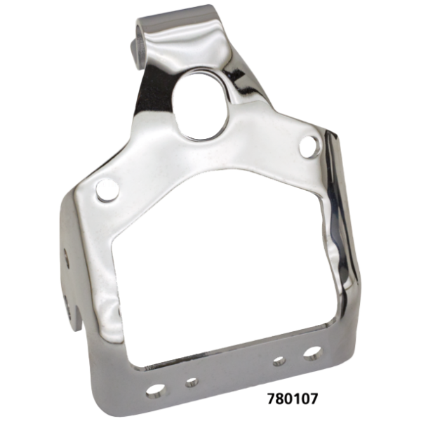 HEADLIGHT & HORN BRACKET FOR EARLY SPRINGER FORKS Chr bracket headlight Springer 45-54