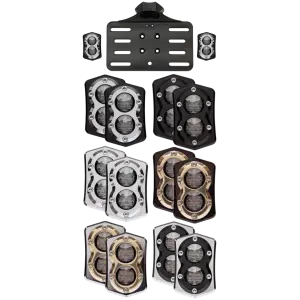 VITY'S DESIGN TOURING TAILLIGHT KIT Vity's Taillight/licenseplte kit blk/brs