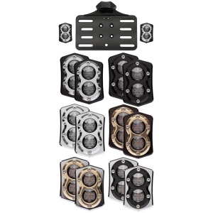 VITY'S DESIGN TOURING TAILLIGHT KIT Vity's Taillight/licenseplte kit chr/brs