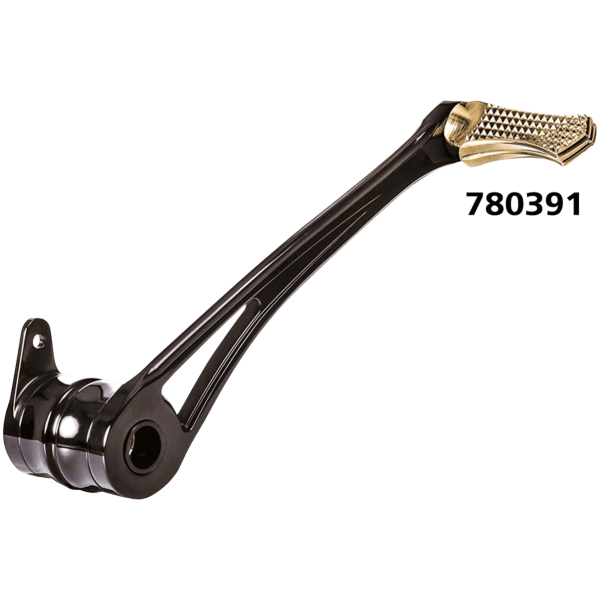 VITY'S DESIGN BRAKE PEDALS DMND BRAKE ARM BLK+BRASS PEG FLH/T14-UP