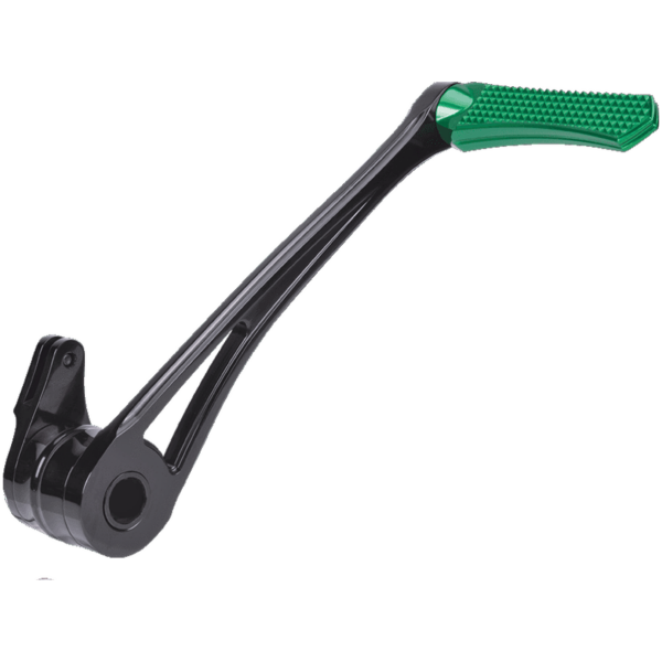VITY'S DESIGN BRAKE PEDALS DMND BRAKE ARM BLK+GREEN PEG FLH/T97-07