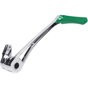 VITY'S DESIGN BRAKE PEDALS DMND BRAKE ARM CHR+GREEN PEG FLH/T97-07