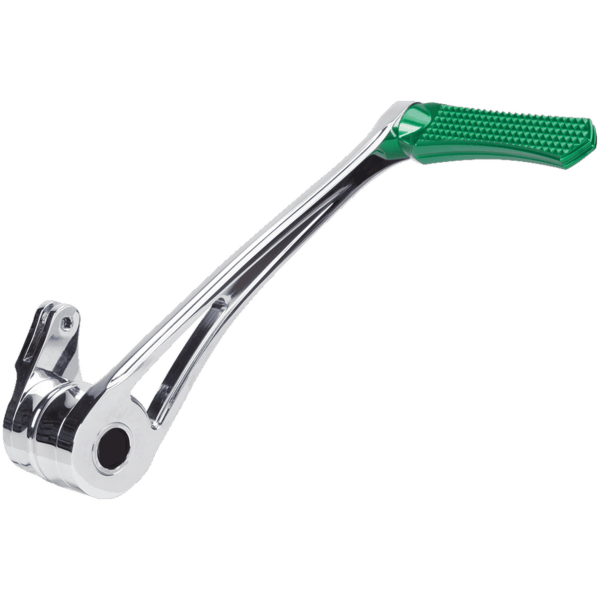 VITY'S DESIGN BRAKE PEDALS DMND BRAKE ARM CHR+GREEN PEG FLH/T97-07
