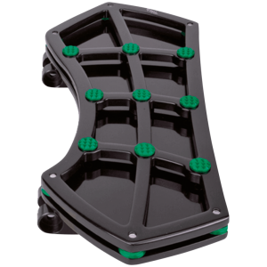 VITY'S DESIGN FLOORBOARDS DIAMOND FR FLRBRD BLK W/ GEMS GREEN