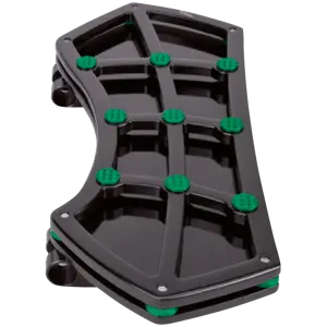 VITY'S DESIGN FLOORBOARDS DIAMOND FR FLRBRD BLK W/ GEMS GREEN