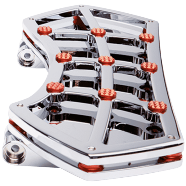 VITY'S DESIGN FLOORBOARDS DIAMOND FR FLRBRD CHR W/ GEMS RED