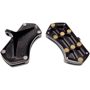 VITY'S DESIGN FLOORBOARDS DIAMOND PSSNGR FLRBRD BLK W/ GEMS BRASS