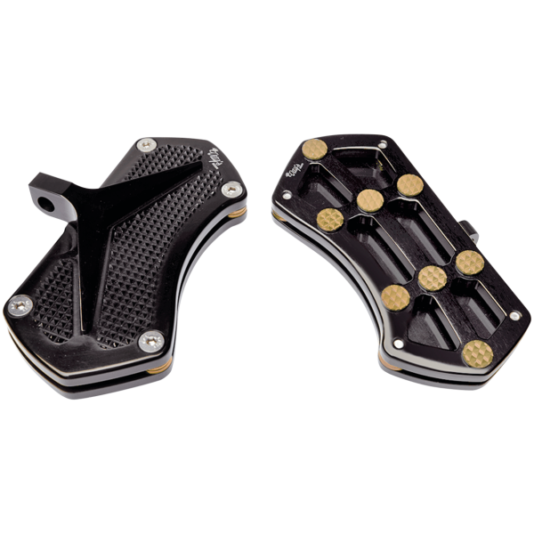 VITY'S DESIGN FLOORBOARDS DIAMOND PSSNGR FLRBRD BLK W/ GEMS BRASS