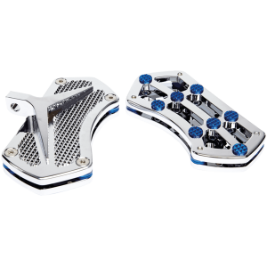 VITY'S DESIGN FLOORBOARDS DIAMOND PSSNGR FLRBRD CHR W/ GEMS BLUE