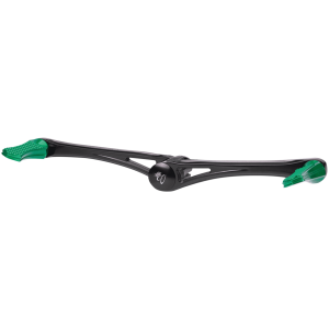 VITY'S DESIGN HEEL/TOE SHIFTER PEDALS DMND HEEL/TOE SHIFT KIT BLK W/ GREEN PEG