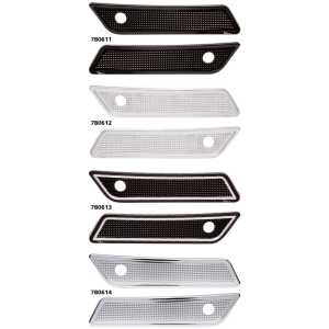 VITY'S DESIGN SADDLEBAG LATCH COVERS DIAMOND LATCH COVER CONTR CUT 14-up